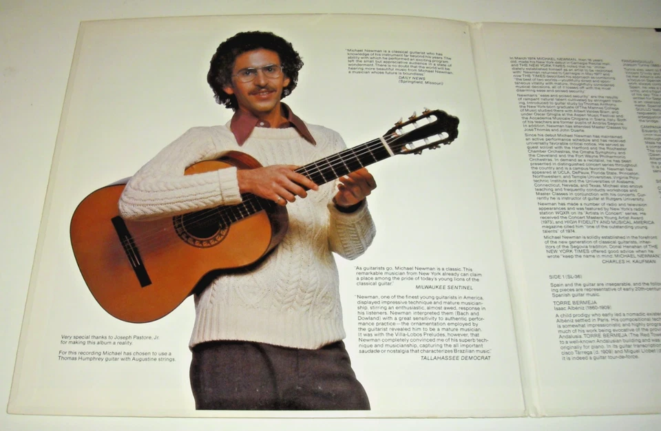 Sheffield Lab - LAB 10 *MICHAEL NEWMAN* Classical Guitarist  BACH / ALBENIZ  etc - Image 4 of 4