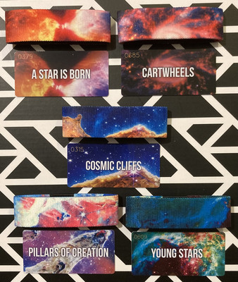 Zox Nebula Armband 5er Set und Karten.  Weltraum Thema