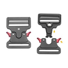 1PC Red 50mm Tactical Belt Buckles Metal Quick Release Military Straps Girdle