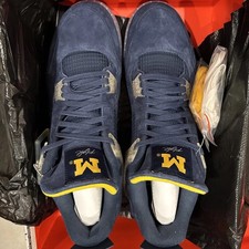 Nike Air Jordan 4 Retro Michigan Player Exclusive Sneakers Shoes Sz 16 DS