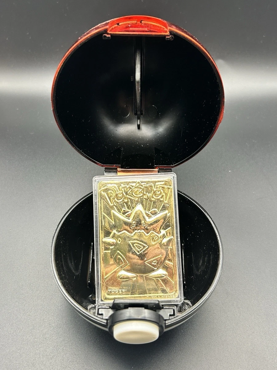 Burger King 23k Gold Pokémon Pokeball Individual Trading Cards for