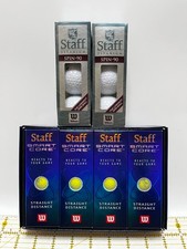 Vintage Lot STAFF Wilson Golf Balls Assorted 6 Sleeves NOS Qty 18 READ