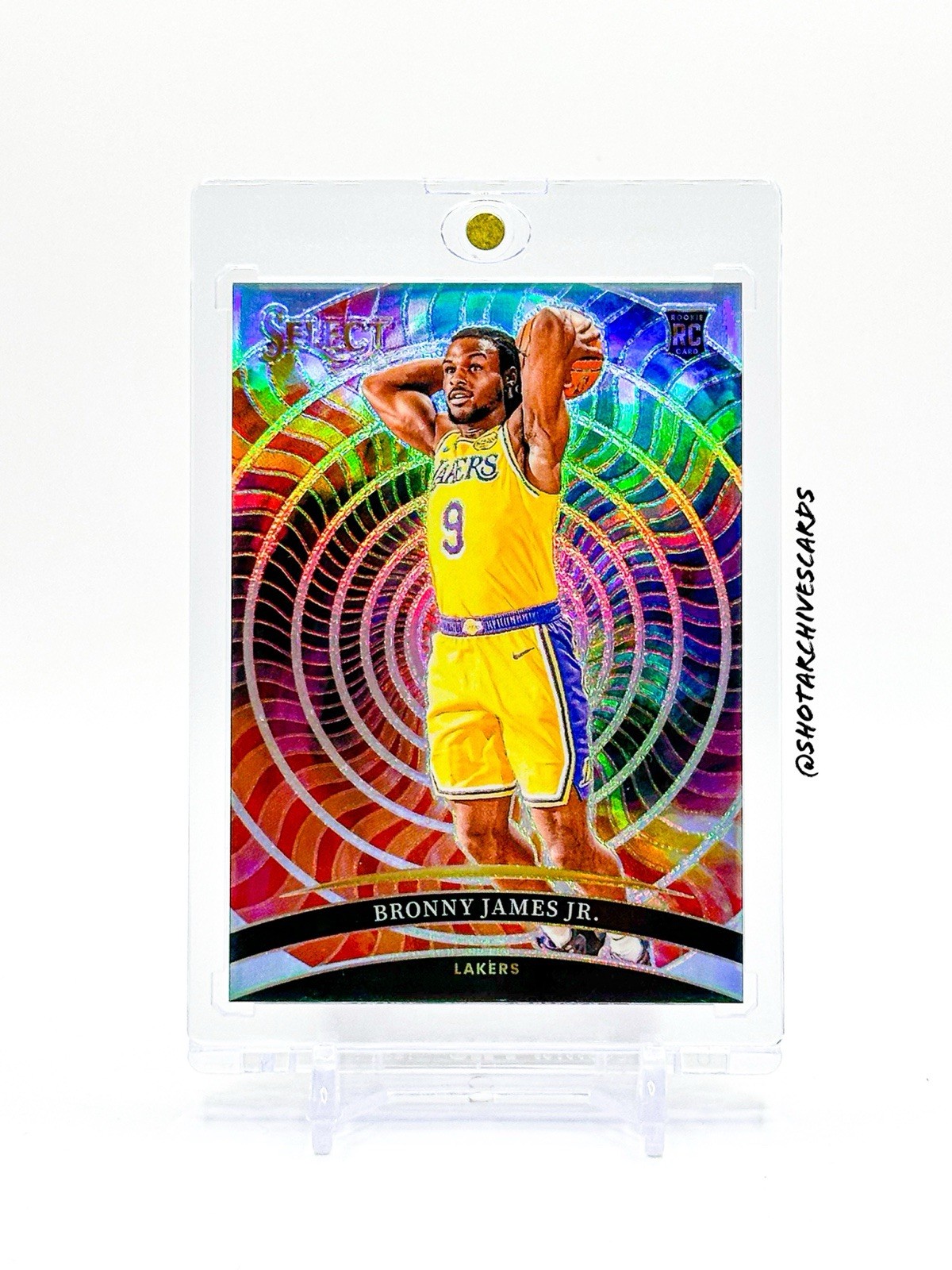 2024-25 Panini Select Bronny James Jr  Color Wheel Prizm SSP Lakers Rookie
