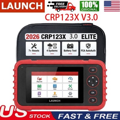 2026 LAUNCH CRP123X V3.0 ELITE Car OBD2 Scanner Code Reader
