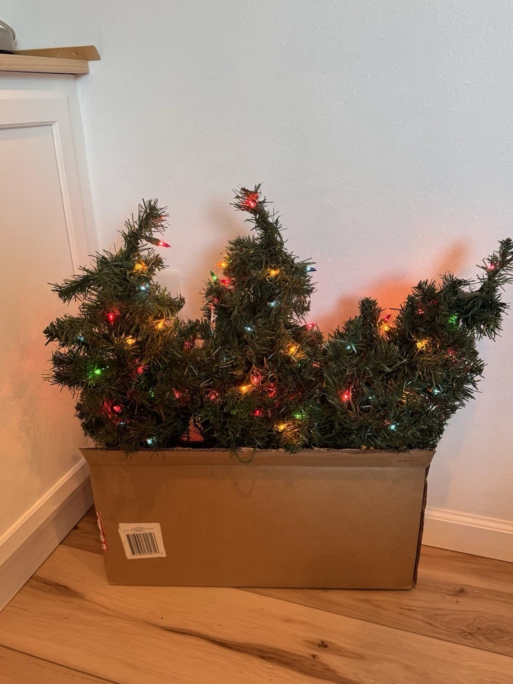 Wondershop Pre-Lit Pathway 2’ Christmas Trees Alberta Spruce Set of 3 New 2017 - Image 4 of 4