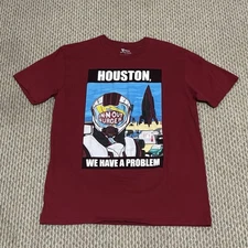 In-N-Out Burger Shirt Mens Large Red Houston We Have a Problem Graphic Tee