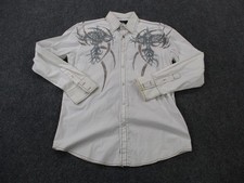 Roar Shirt Mens M White Buckle Dress Business...