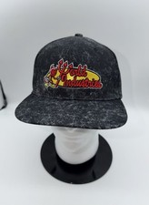 WORLD INDUSTRIES Cap Hat Black Acid Washed Snapback Devilman Skateboard NEW NWT