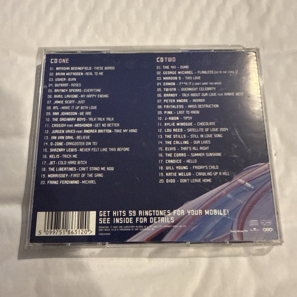 Hits 59 (40 Massive Chart Hits) Various Artists Sony BMG 2x CD Album ...