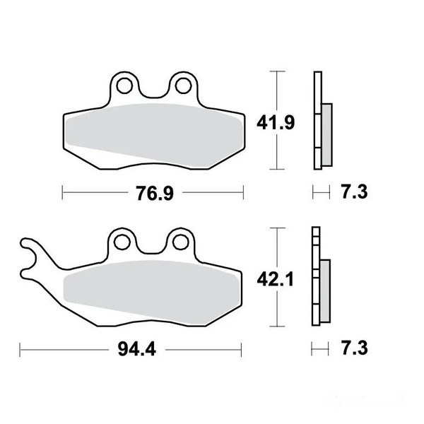 Bremsklotz Vorne Lucas MCB664 Standard FüR Beta RR 125 AC Motard Bj. 2009-2015-image