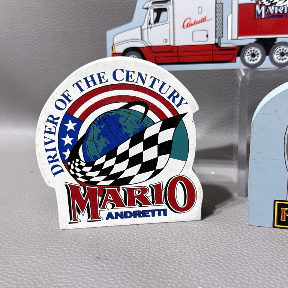 3 Vintage MARIO ANDRETTI Hand Signed  & Numbered Hometowne Collectibles - Image 4 of 4