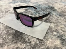 Oakley Holbrook Polarized OO9102-U2 Matte Black frame W/ Purple Lens  Sunglasses
