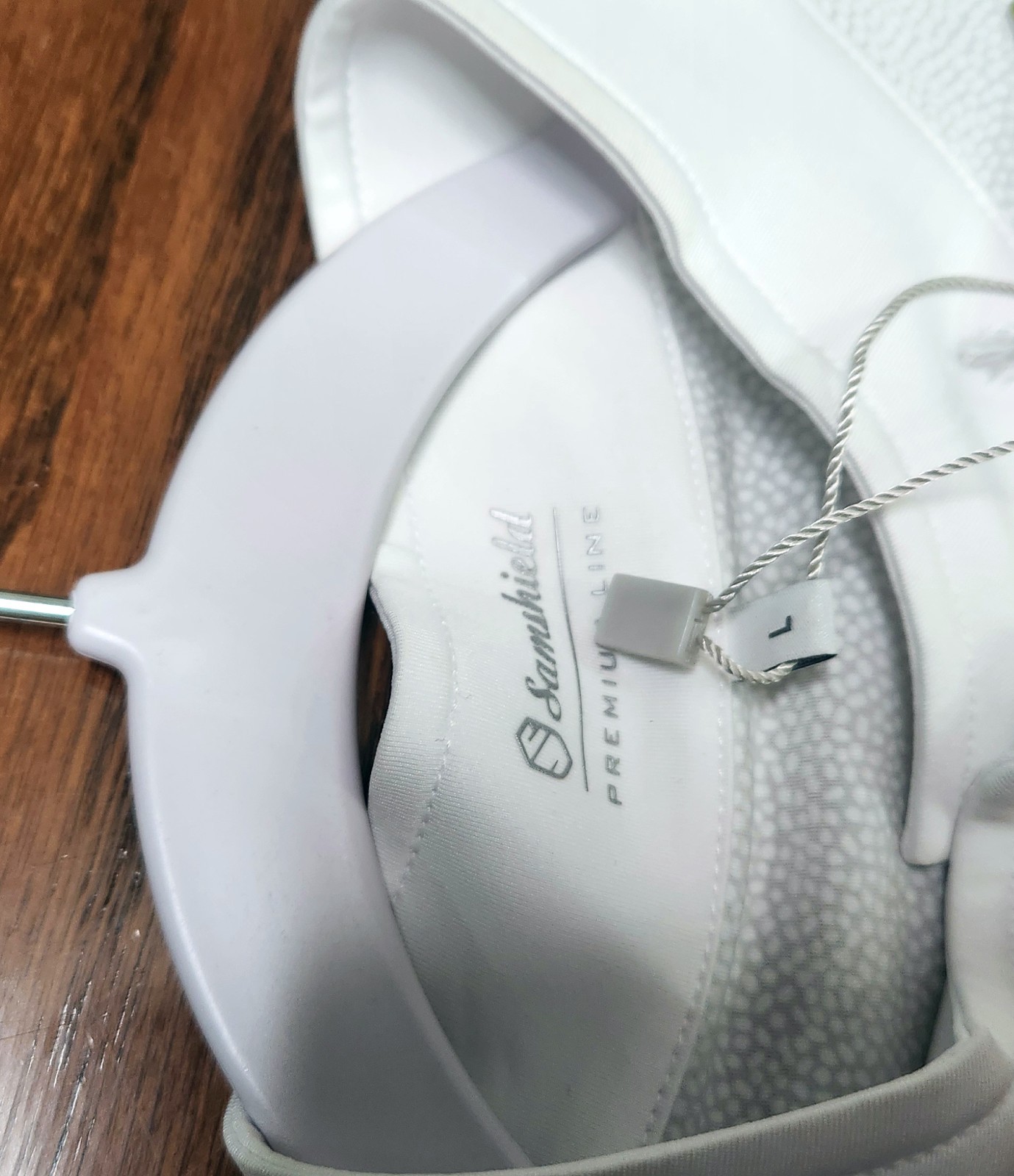 Samshield, New, long sleeve show shirt, pink white, Large