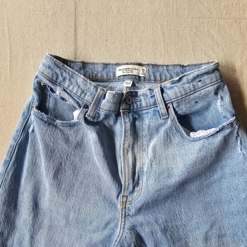 Abercrombie & Fitch The 90s dritto ultra alto rialzo curvo amore donna 28/6s - Foto 3 di 11