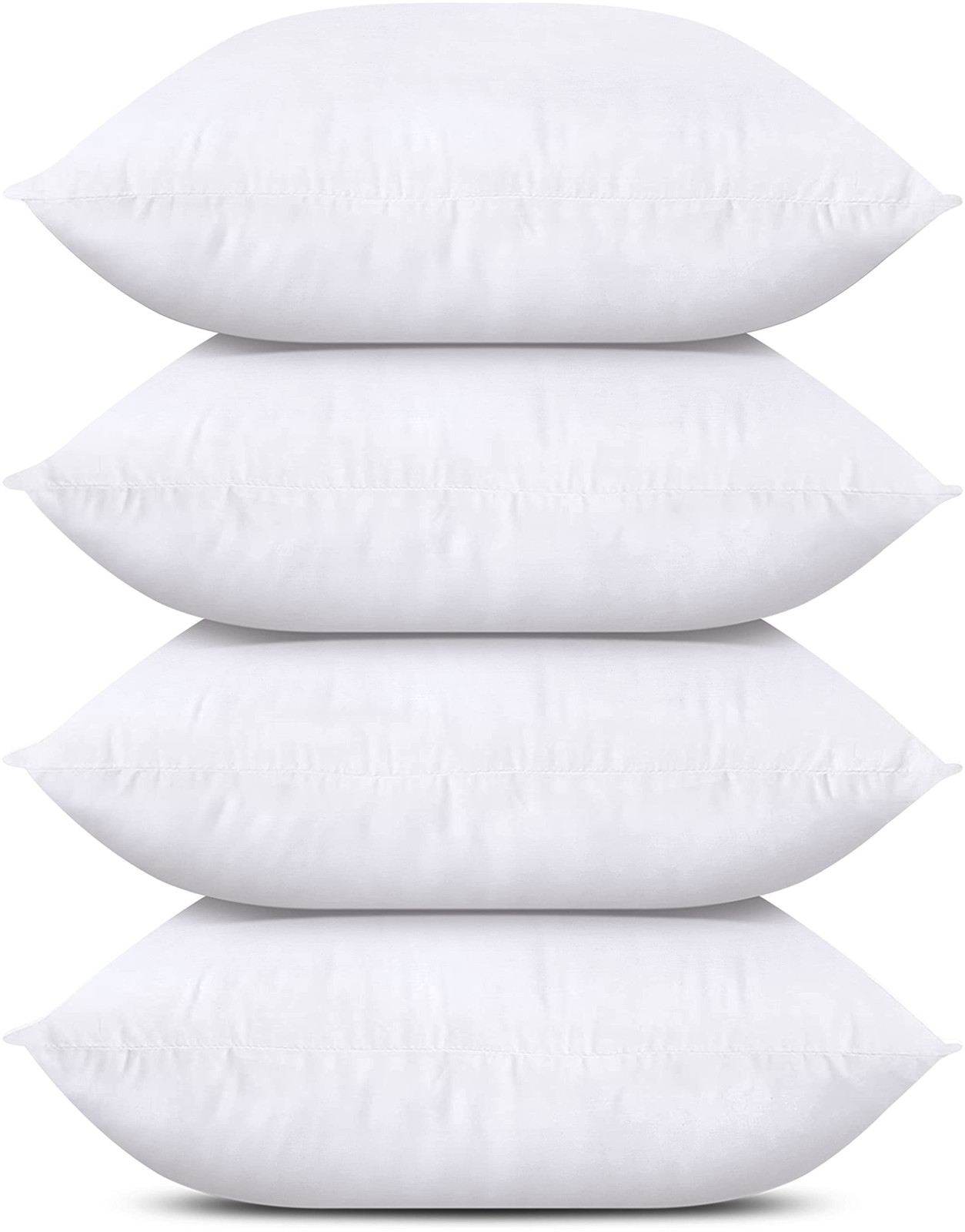 Utopia Bedding 18x18 Inch White Throw Pillows Set of 4 for Sofa or Bed