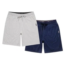 Eddie Bauer Men’s Comfort Fit Elastic Waistband ,Lounge Short 2 Pack White, M
