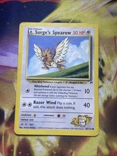 Lt Surge's Spearow 83/132 Common Gym Heroes Pokemon Card