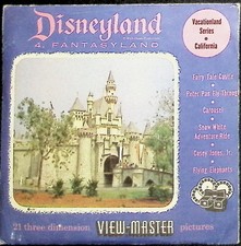 1956 Disneyland Fantasyland 3d View-Master 3 Reel Packet 854 A B C - Full Color