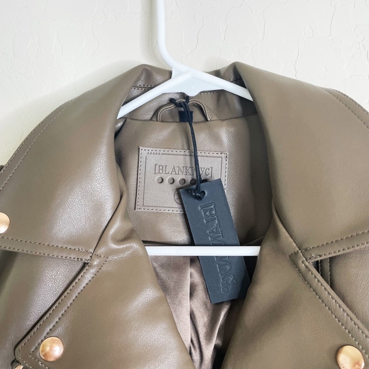 NEW Blank NYC Faux Leather Crop Moto Jacket | eBay