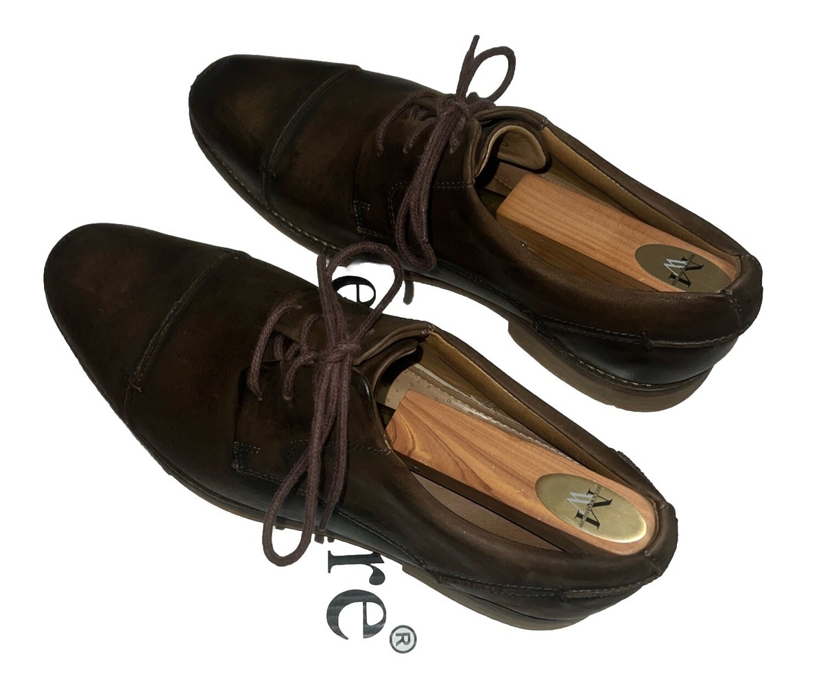 Belvedere Men\'s Paris Black Cap-Toe Derby Lace-Up Shoes size 9.5 Belvedere Paris Stone Brown Cap Toe Leather Lace Up Dress  main image 4