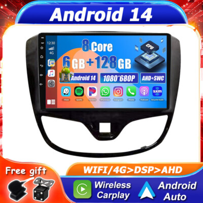 ANDROID14 AUTORADIO FÜR OPEL KARL VINFAST FADIL 2017~20 GPS NAVI CARPLAY 6+128GB