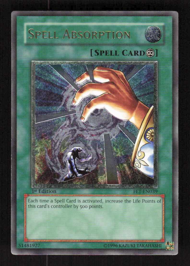 Spell Absorption FET-EN039 1st Edition Ultimate Rare Yugioh MP | eBay