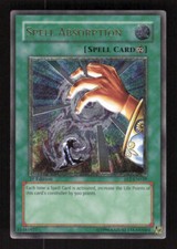 Flaming Eternity Card Yu-Gi-Oh! Spell Absorption Card - FET-EN039ab Ultimate Rare 1st Edition From Flaming Eternity Yugioh Retro Pack