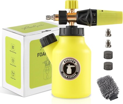 #ad Foam Cannon up to 4500 PSI Pressure Washer Foam Cannon with 1 4#x27;#x27; Quick Connect $31.19