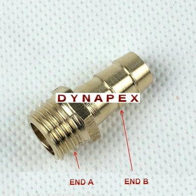 Metric Thread M14X1.5 M14 Male to Barb 1/2  or 12mm Brass Air Fuel Oil Boat L-9S