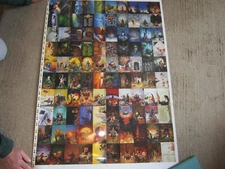 1994 DON MAITZ -- 100 card UNCUT sheet -- FPG Fantasy Art 28x40 inches