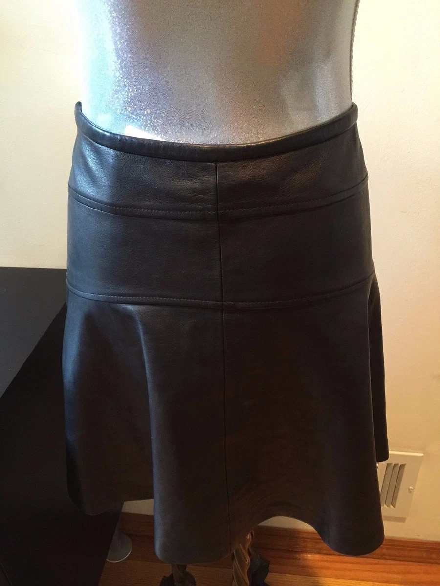 Diane von furstenberg leather skirt sale