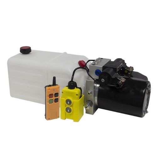Flowfit 12V DC Double Acting Hydraulic Power pack w Tank & Wireless Remote 1.6KW - Picture 4 of 8