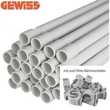Elektrorohr  Kunststoffrohr  Stangenrohr  Leerrohr M16-M40  Klemmschellen