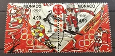 MONACO #2063a  HORIZONTAL PAIR,   1998 WINTER OLYMPICS GAMES.   MNH