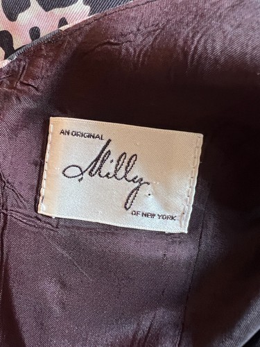MILLY New York Womens Black Pink Sleeveless Silk Party Dress UK 10 - Picture 5 of 5
