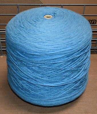 FILPUCCI YARN CONE SPOOL HUGE 12 POUNDS BLUE, 11 POUNDS AND 14 OUNCES