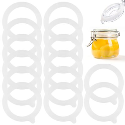 10x Silikon Dichtungen 97x70mm - Ersatzgummis Für Einmachgläser & Bügelgläser