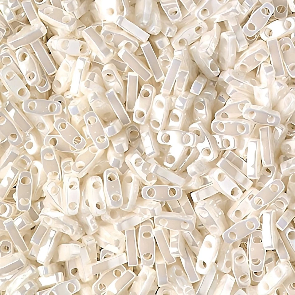 Miyuki Multipack 22.2GM Cuentas Tila Completo, Medio y Cuarto Antiguo Marfil Perla Foto 3 de 4