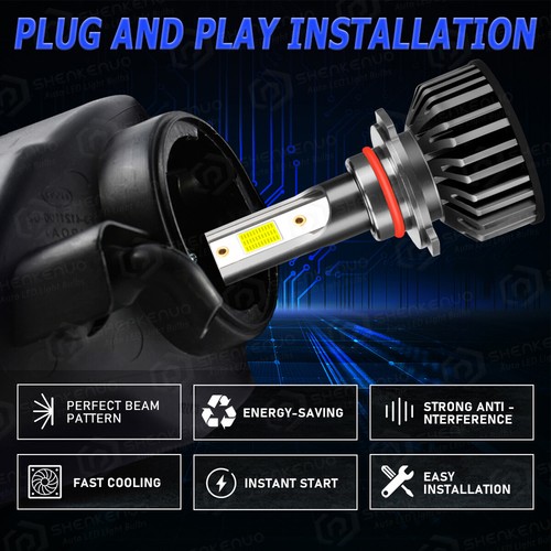 For Toyota Highlander 2014-2019 LED Headlight + Fog Light Bulbs Combo 6000K F2QC - Bild 8 von 15