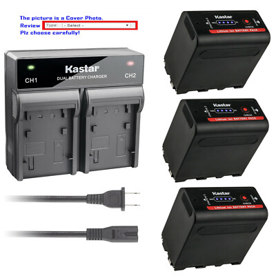 Kastar Battery AC Rapid Charger for Atomos NP-F970 Battery Atomos Shogun Flame