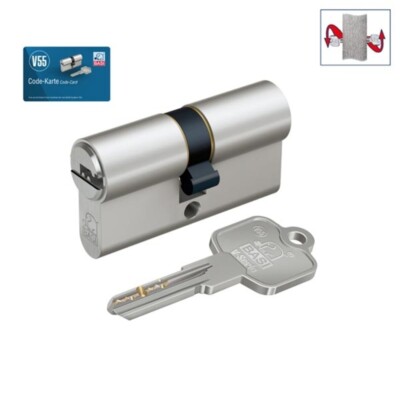 Basi - V55 Prof.Doppelzylinder VS N+G 35/40, mattnickel, Code-Karte - VB5200-051
