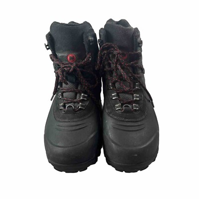 Men's 2013 Merrell Iceclaw Mid Waterproof Black Leather Hiking Boots Size 9.5