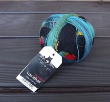 NEW Zauberball Schoppel Wolle Lace Yarn, col. "fish", 800 meter/100 gr.