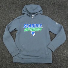 Adidas Hoodie Youth XL Extra Large Gray Long Sleeve Breathable Football Gym Boys