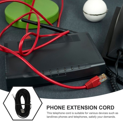 Telephone Jumper Office Cables for Landline Extension Cord Indoor - Zdjęcie 4 z 12