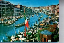 POSTCARD Venice Canal Grance historic regatta 1967 no. 327