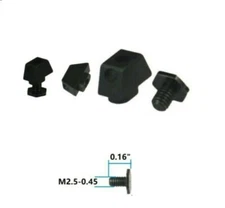 Front Sight Set For ALL GLOCKS Aluminum Anodized Black with M2.5-0.45 Screw