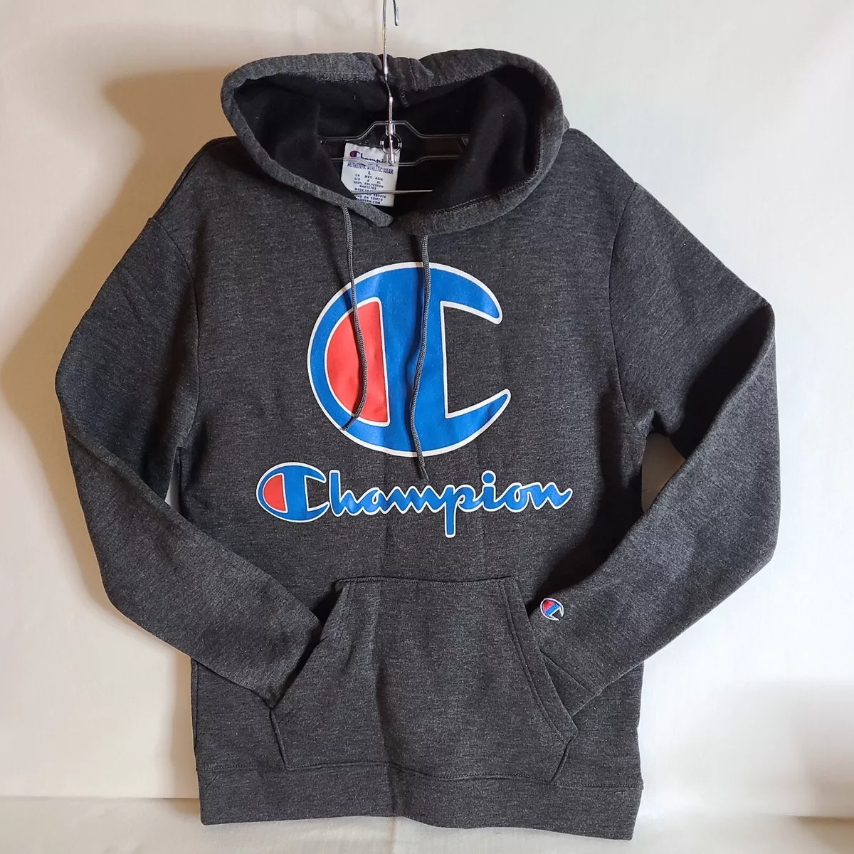 Sweatshirt Style Mens Classic Fleece Large Hoodie eBay Gray | Champion 90s