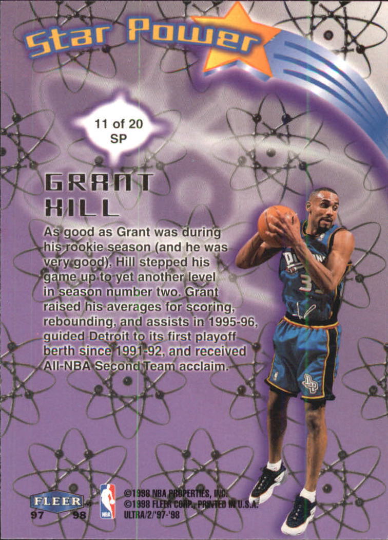 1997-98 Ultra Star Power #SP11 Grant Hill - NM-MT | eBay