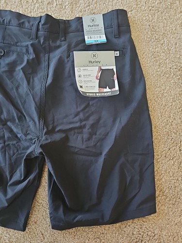 Hurley Mens Hybrid Walkshort Black- Size 32- NEW $50 - Picture 5 of 6